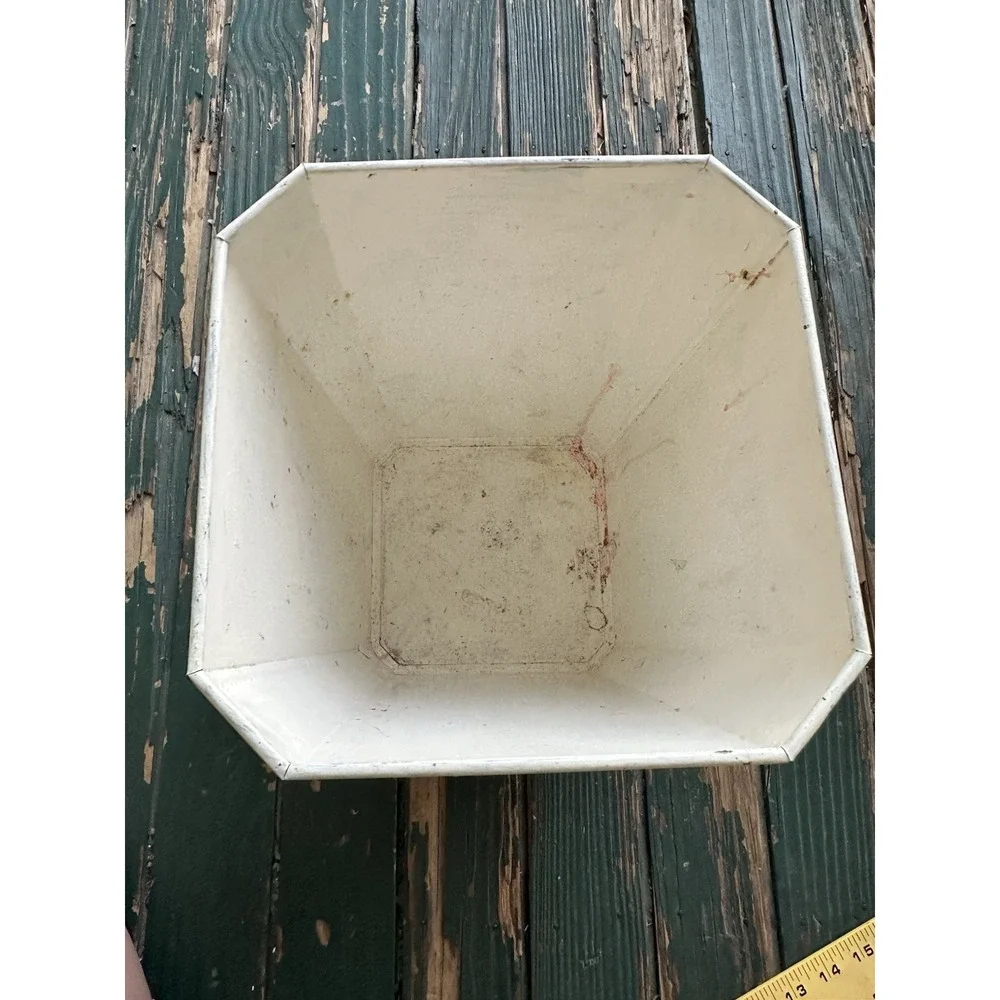 Baret Ware Metal Tole Waste Basket Botanicals Pheasant Birds‎ cottage core